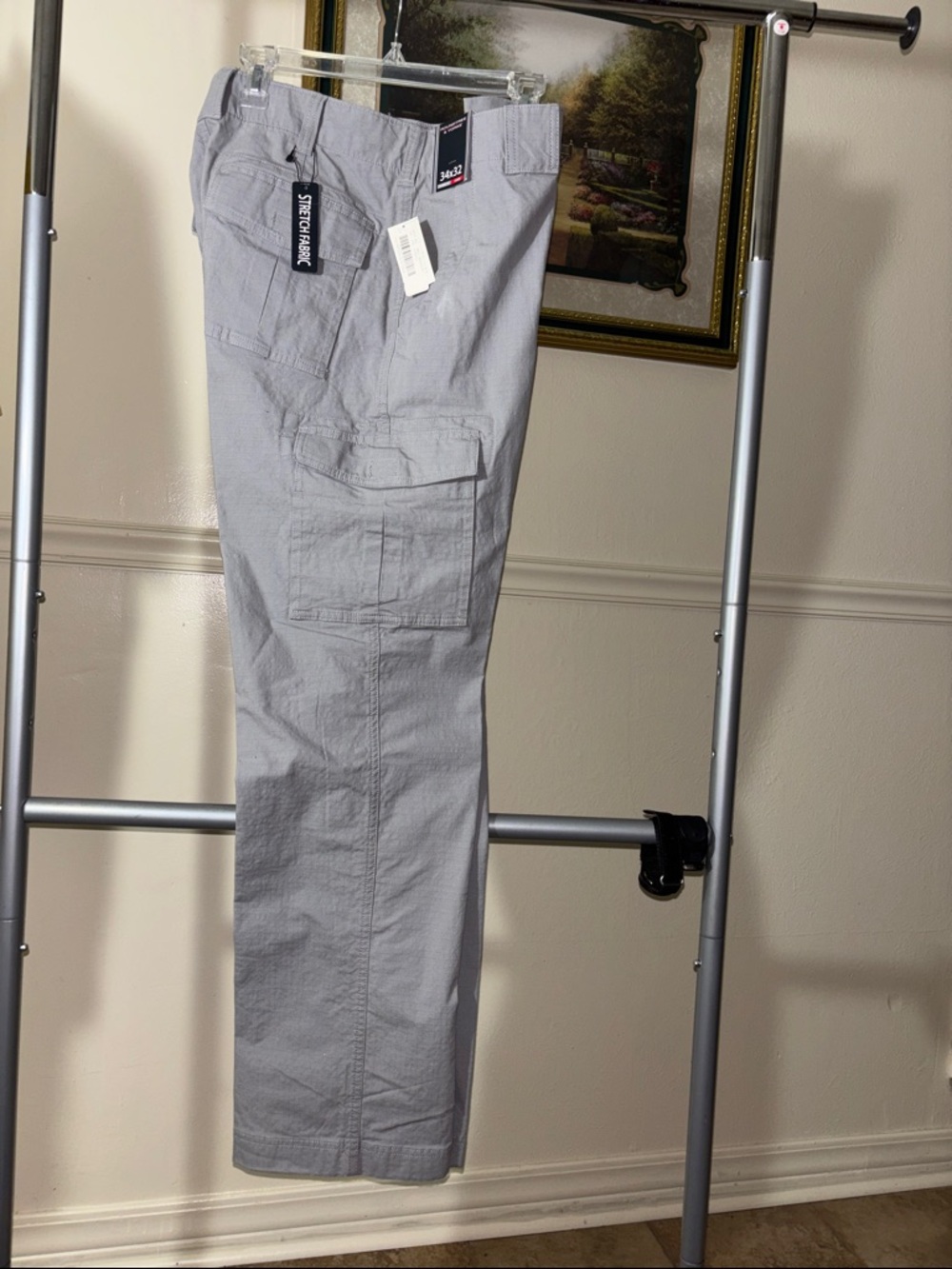 Roundtree & Yorke Light Gray Men's Cargo Pants